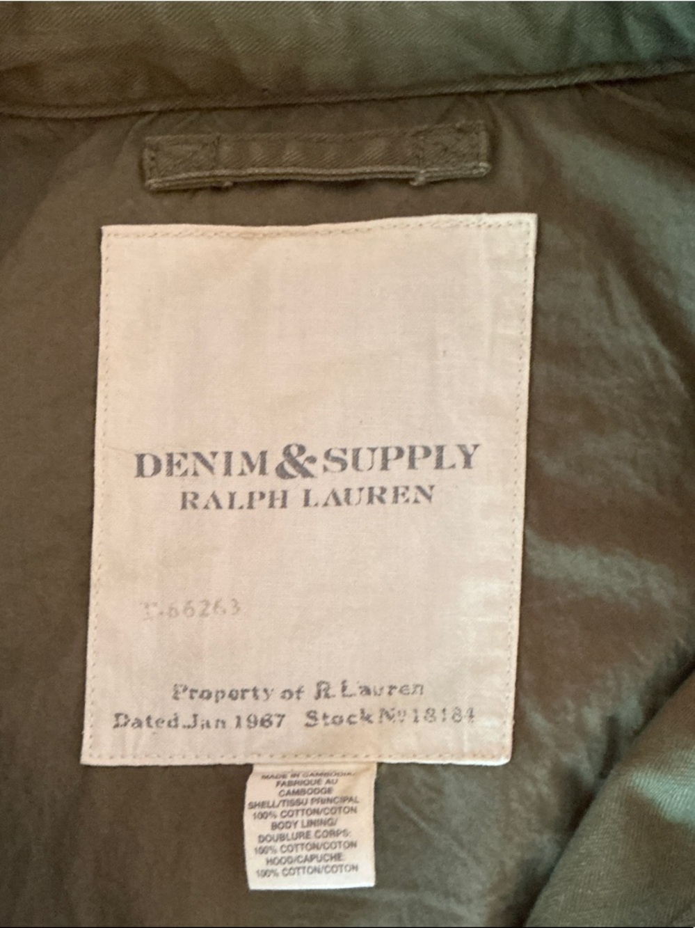 Ralph Lauren Olive Green Military Field Jacket with Patch Details - Picture 2 of 9